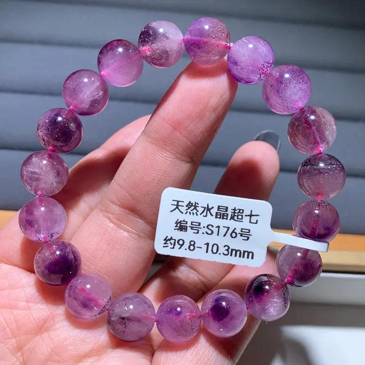 Natural Purple Hair Crystal Bracelet - My Vibe Finder