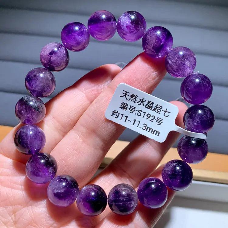 Natural Purple Hair Crystal Bracelet - My Vibe Finder