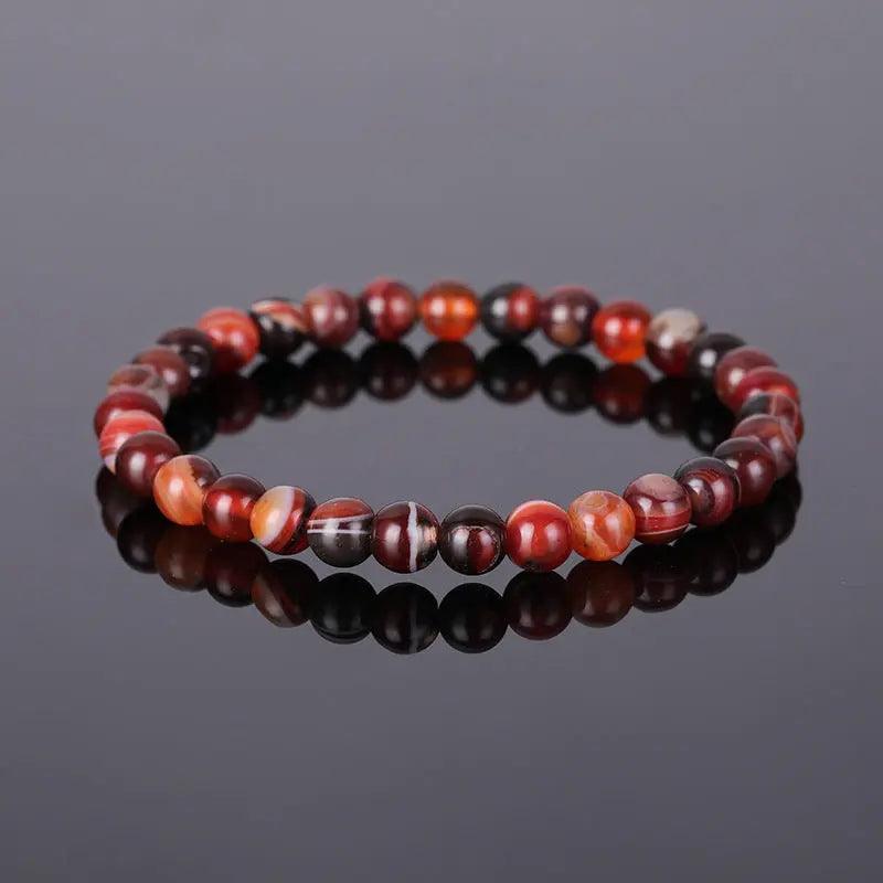 Natural Stone Beaded Bracelet (6mm) - My Vibe Finder