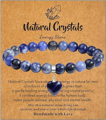 Natural Stone Crystal Bracelet (8mm) - My Vibe Finder