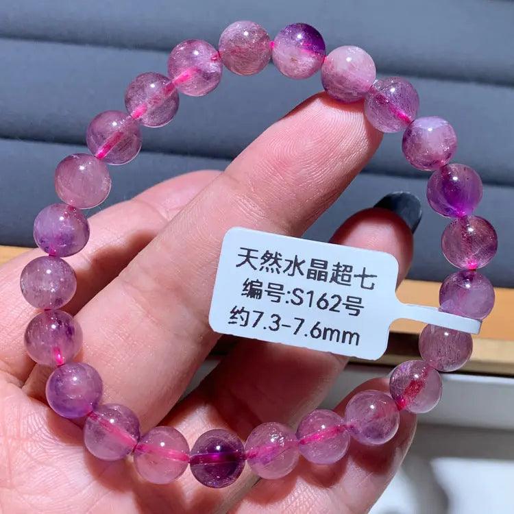 Natural Purple Hair Crystal Bracelet - My Vibe Finder