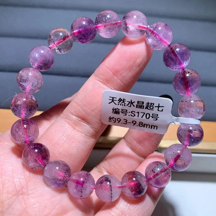 Natural Purple Hair Crystal Bracelet - My Vibe Finder