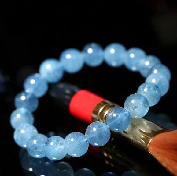 Natural Brazilian Aquamarine Bracelet - My Vibe Finder