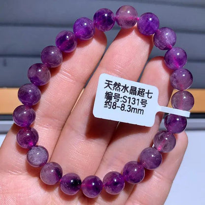 Natural Purple Hair Crystal Bracelet - My Vibe Finder