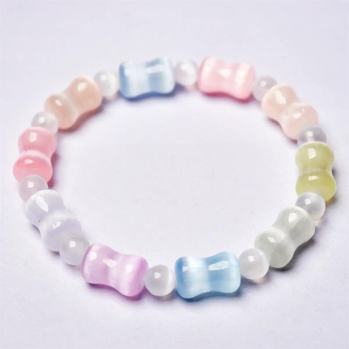 Rainbow Color Slub Crystal Bracelet - My Vibe Finder