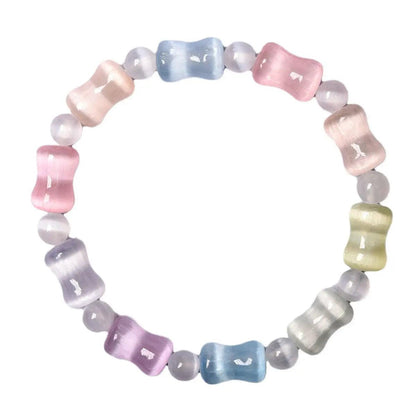 Rainbow Color Slub Crystal Bracelet - My Vibe Finder