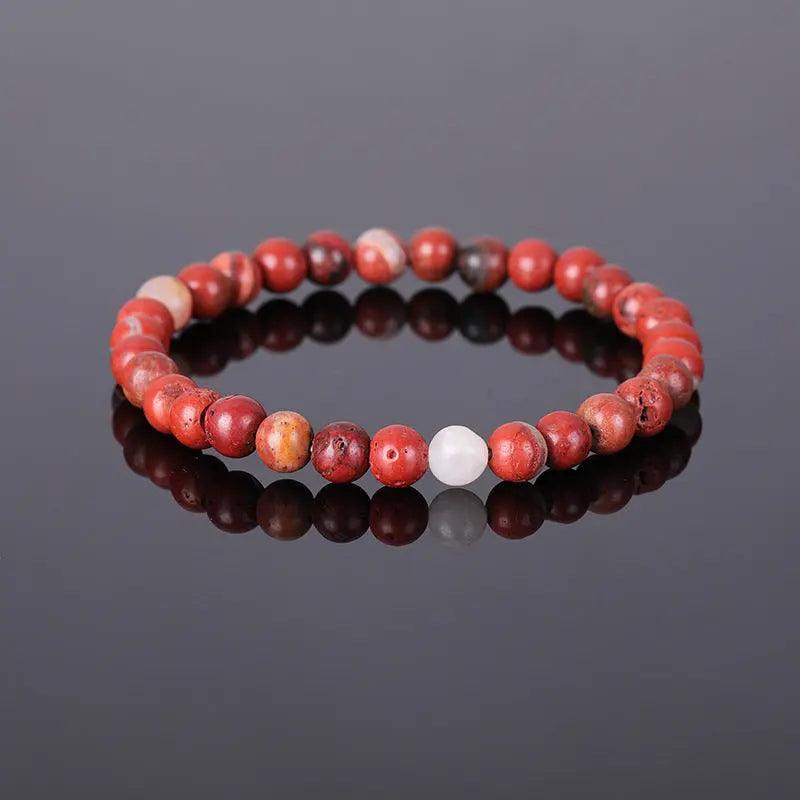 Natural Stone Beaded Bracelet (6mm) - My Vibe Finder