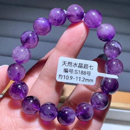 Natural Purple Hair Crystal Bracelet - My Vibe Finder