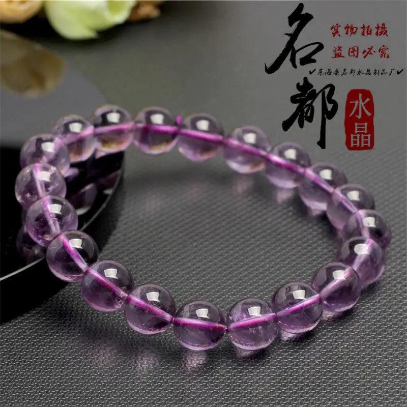 Natural Light/ Dark Amethyst Bracelet - My Vibe Finder