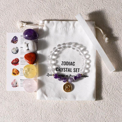 12 Zodiac Polished Gravel Gift Set - My Vibe Finder