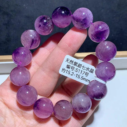 Natural Purple Hair Crystal Bracelet - My Vibe Finder