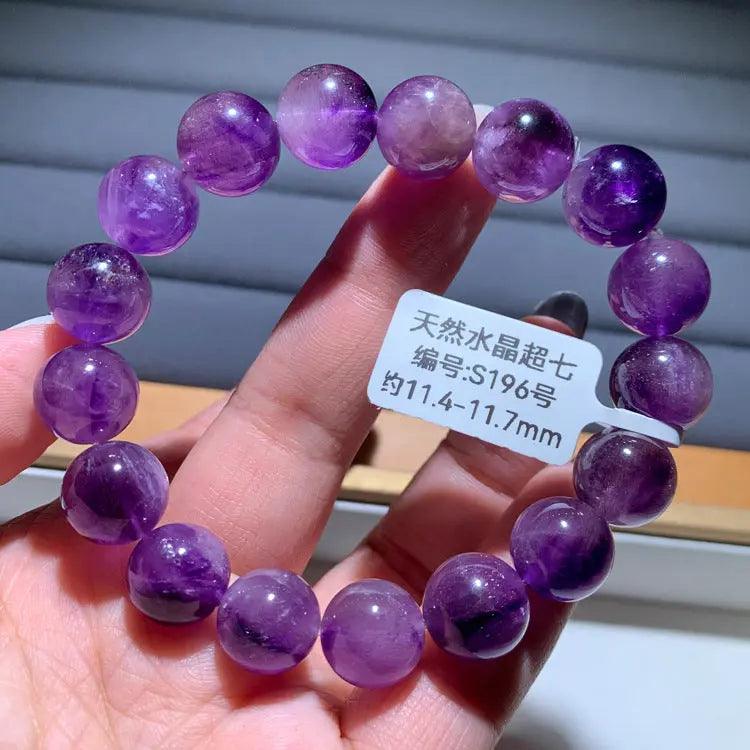 Natural Purple Hair Crystal Bracelet - My Vibe Finder