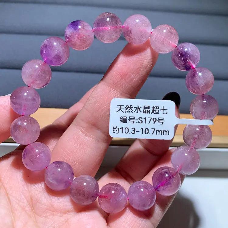 Natural Purple Hair Crystal Bracelet - My Vibe Finder