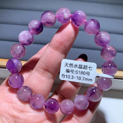 Natural Purple Hair Crystal Bracelet - My Vibe Finder