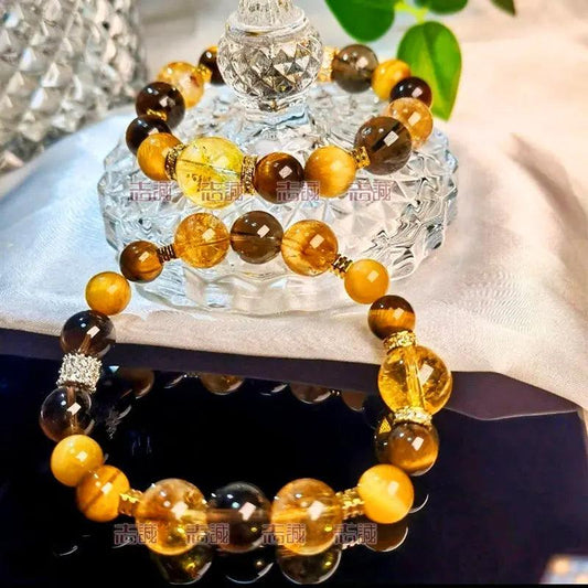 Natural Tiger's Eye Crystal Bracelets - My Vibe Finder