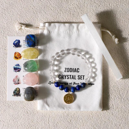 12 Zodiac Polished Gravel Gift Set - My Vibe Finder