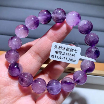 Natural Purple Hair Crystal Bracelet - My Vibe Finder