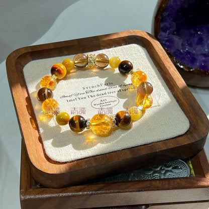 Natural Tiger's Eye Crystal Bracelets - My Vibe Finder