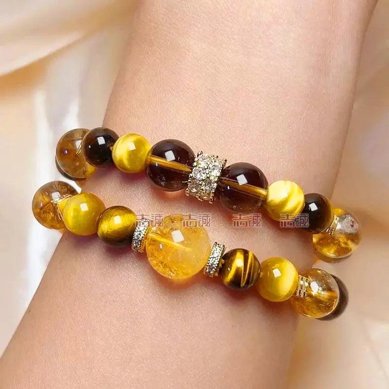 Natural Tiger's Eye Crystal Bracelets - My Vibe Finder