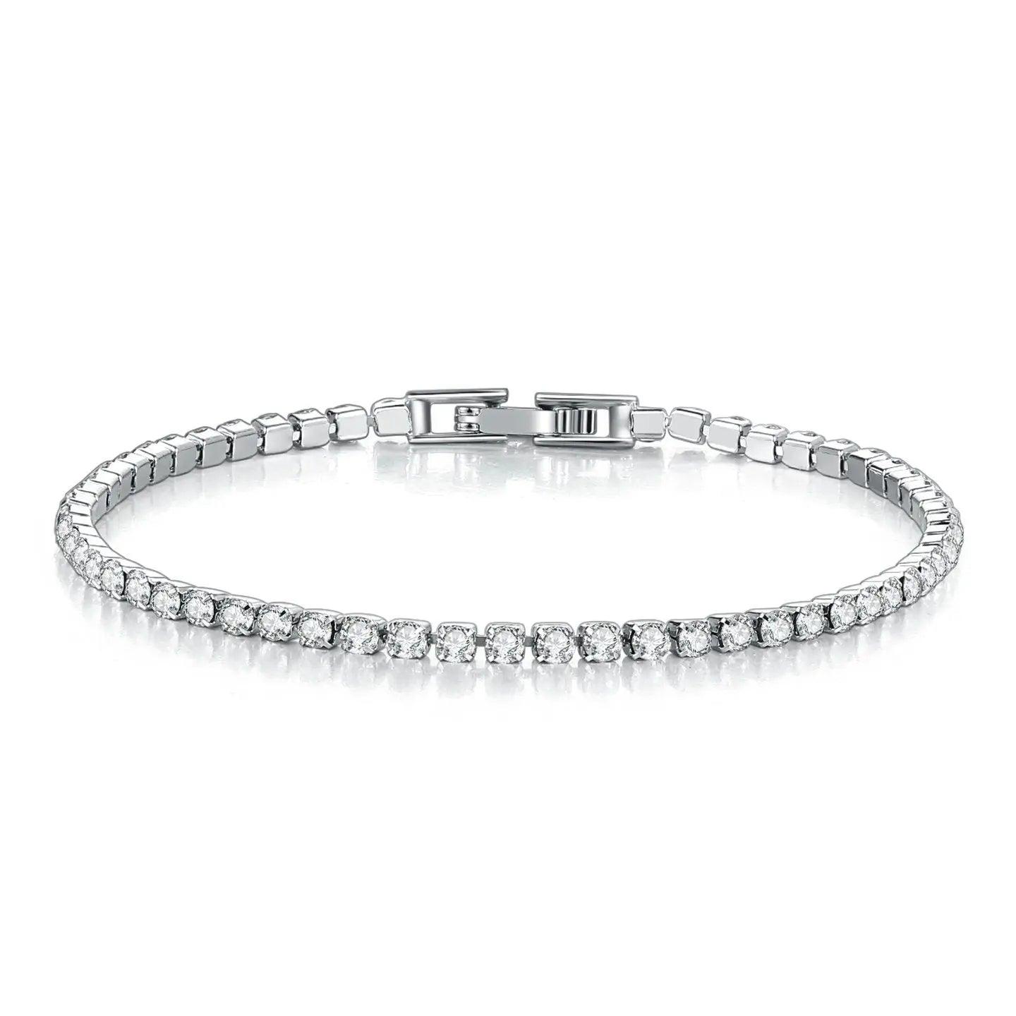 Full Diamond Crystal Women's Bracelet (2.5mm) My Vibe Finder