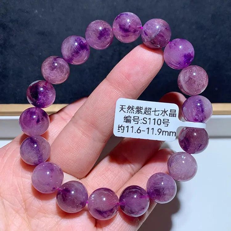 Natural Purple Hair Crystal Bracelet - My Vibe Finder