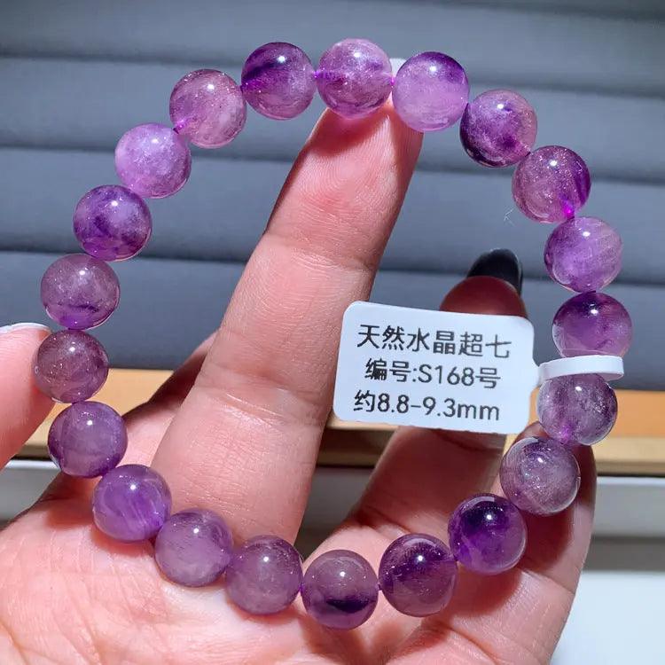 Natural Purple Hair Crystal Bracelet - My Vibe Finder