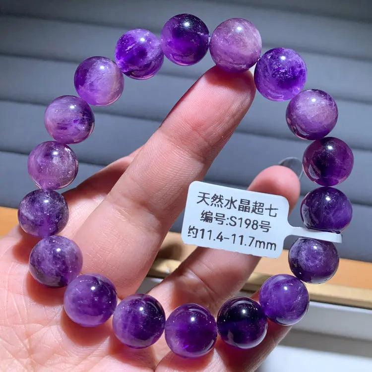 Natural Purple Hair Crystal Bracelet - My Vibe Finder