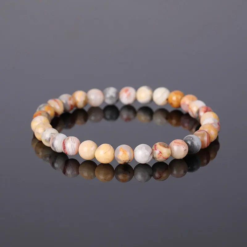 Natural Stone Beaded Bracelet (6mm) - My Vibe Finder