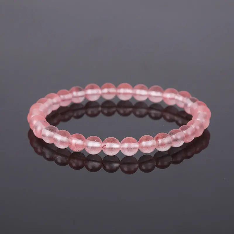 Natural Stone Beaded Bracelet (6mm) - My Vibe Finder