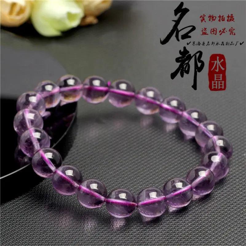 Natural Light/ Dark Amethyst Bracelet - My Vibe Finder