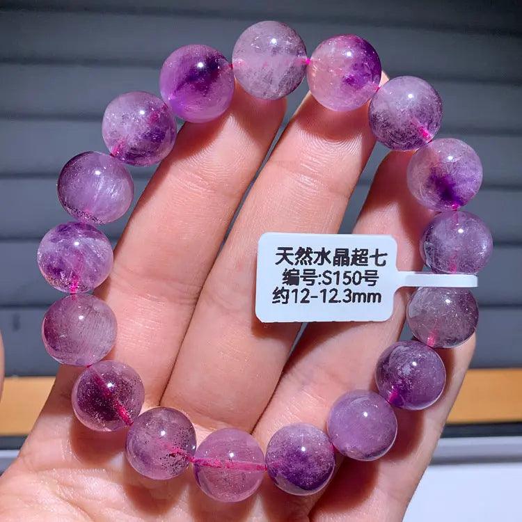 Natural Purple Hair Crystal Bracelet - My Vibe Finder