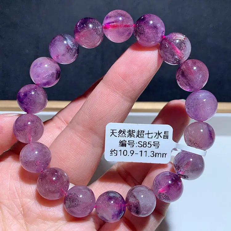 Natural Purple Hair Crystal Bracelet - My Vibe Finder