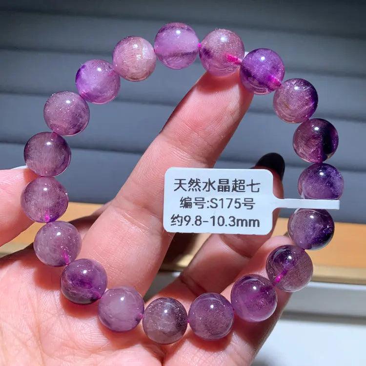 Natural Purple Hair Crystal Bracelet - My Vibe Finder