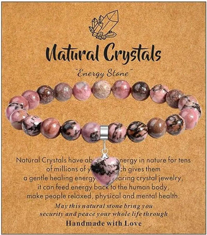 Natural Stone Crystal Bracelet (8mm) - My Vibe Finder