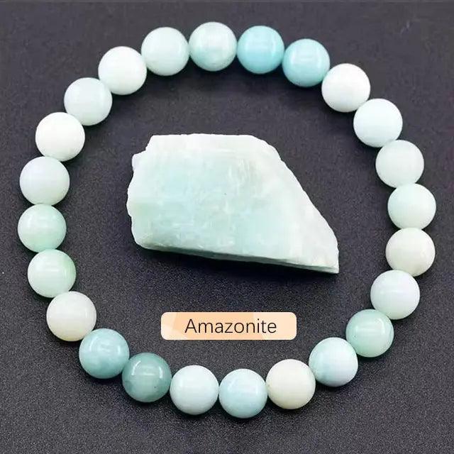 Handmade Apatite Sun Stone Beaded Bracelet (8mm) My Vibe Finder