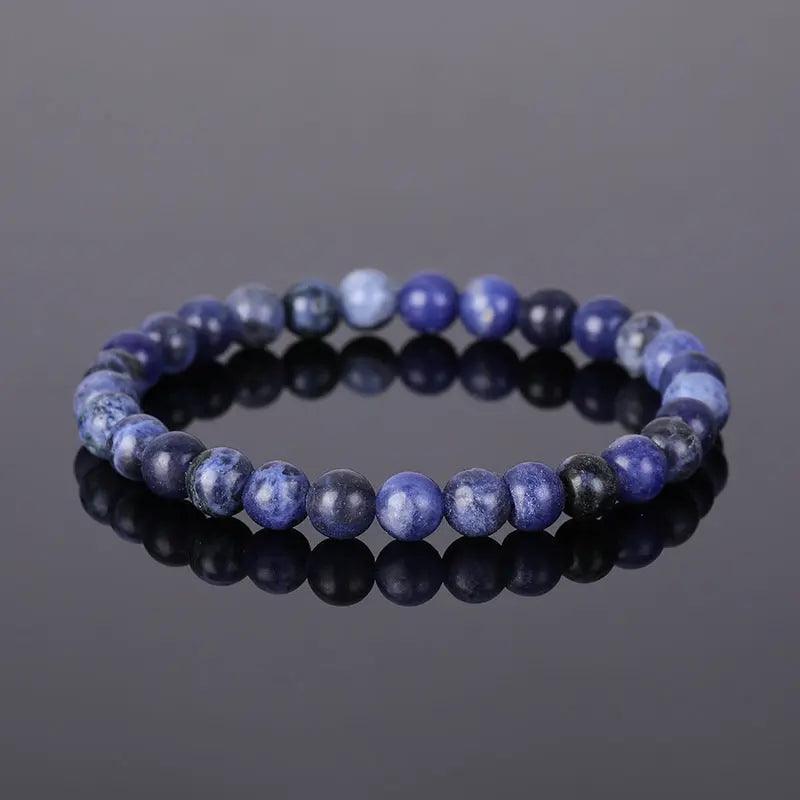 Natural Stone Beaded Bracelet (6mm) My Vibe Finder