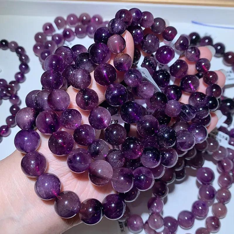 Natural Purple Hair Crystal Bracelet - My Vibe Finder