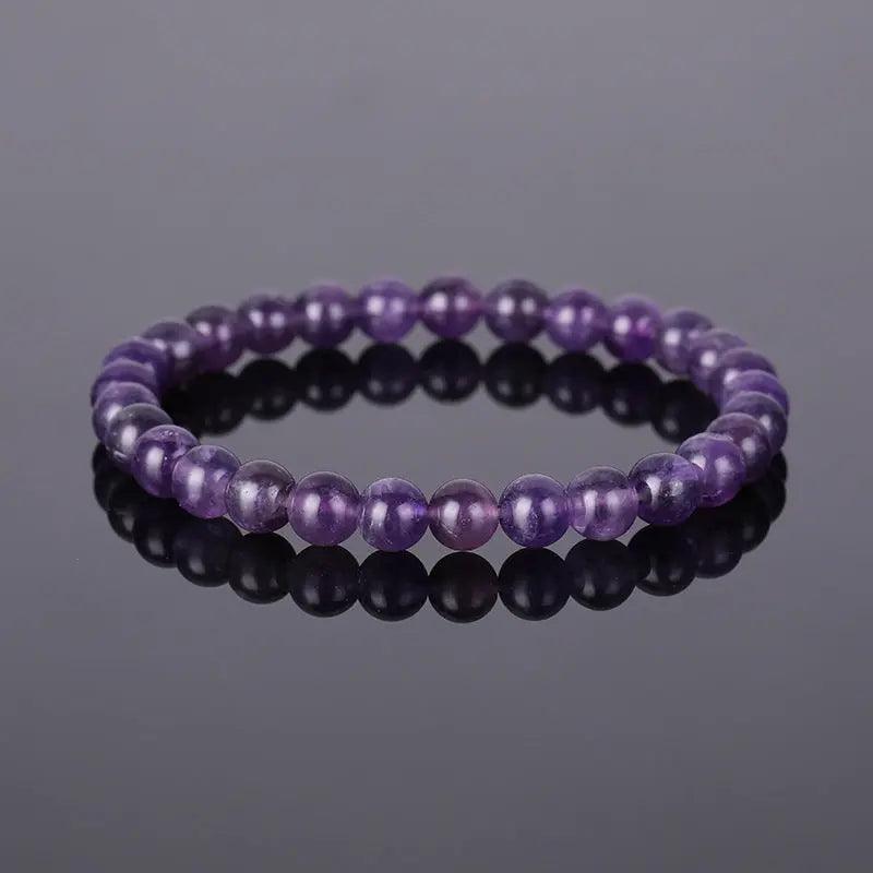 Natural Stone Beaded Bracelet (6mm) - My Vibe Finder