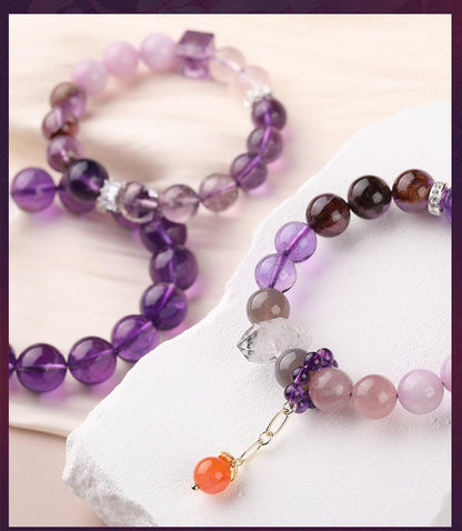 [Customized 7 Styles] Nine Purple Li Fire Crystal Bracelet - My Vibe Finder