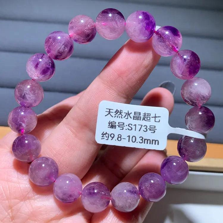 Natural Purple Hair Crystal Bracelet - My Vibe Finder