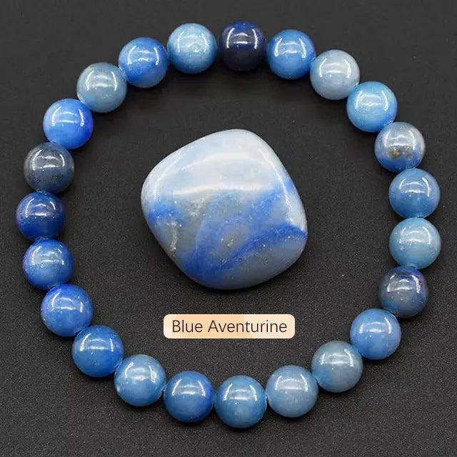 Handmade Apatite Sun Stone Beaded Bracelet (8mm) My Vibe Finder