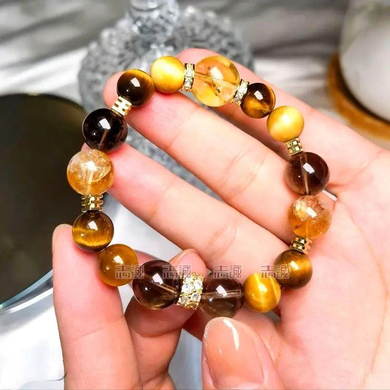 Natural Tiger's Eye Crystal Bracelets - My Vibe Finder