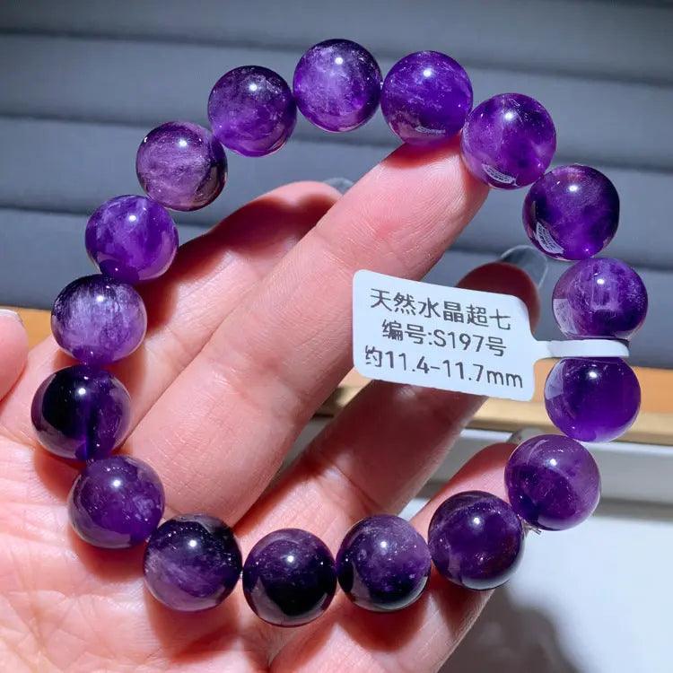 Natural Purple Hair Crystal Bracelet - My Vibe Finder