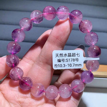 Natural Purple Hair Crystal Bracelet - My Vibe Finder