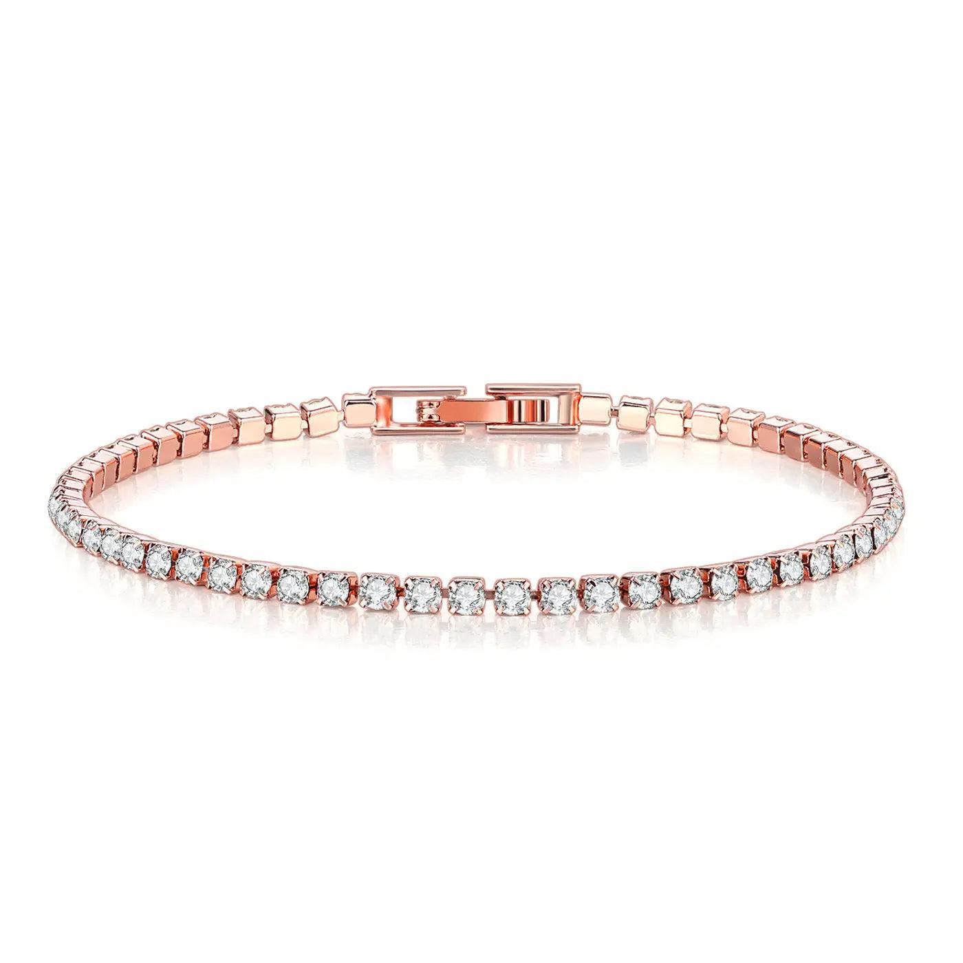 Full Diamond Crystal Women's Bracelet (2.5mm) My Vibe Finder