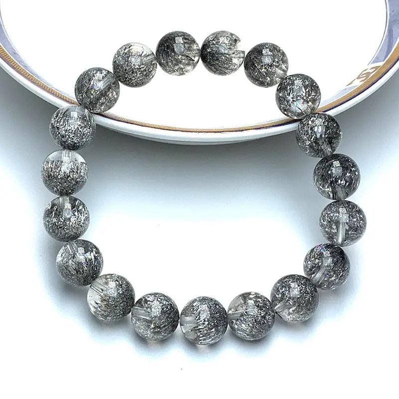 Natural Silver Burst Flower Crystal Bracelet - My Vibe Finder